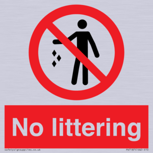 No littering
